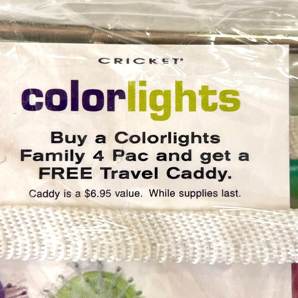 Cricket Hair Brush Caddy with Four Colorful Brushes.  New with Tags.