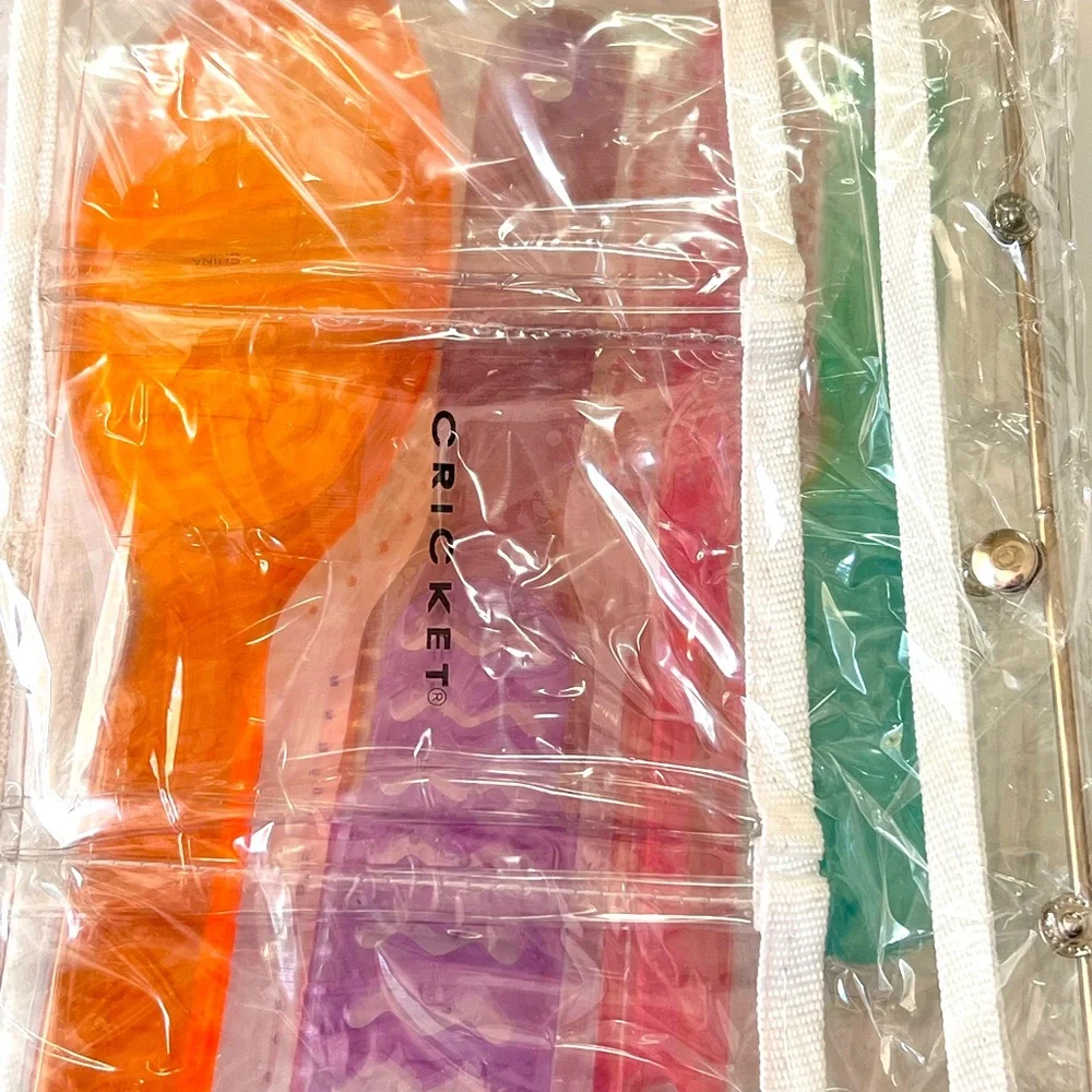 Cricket Hair Brush Caddy with Four Colorful Brushes.  New with Tags.