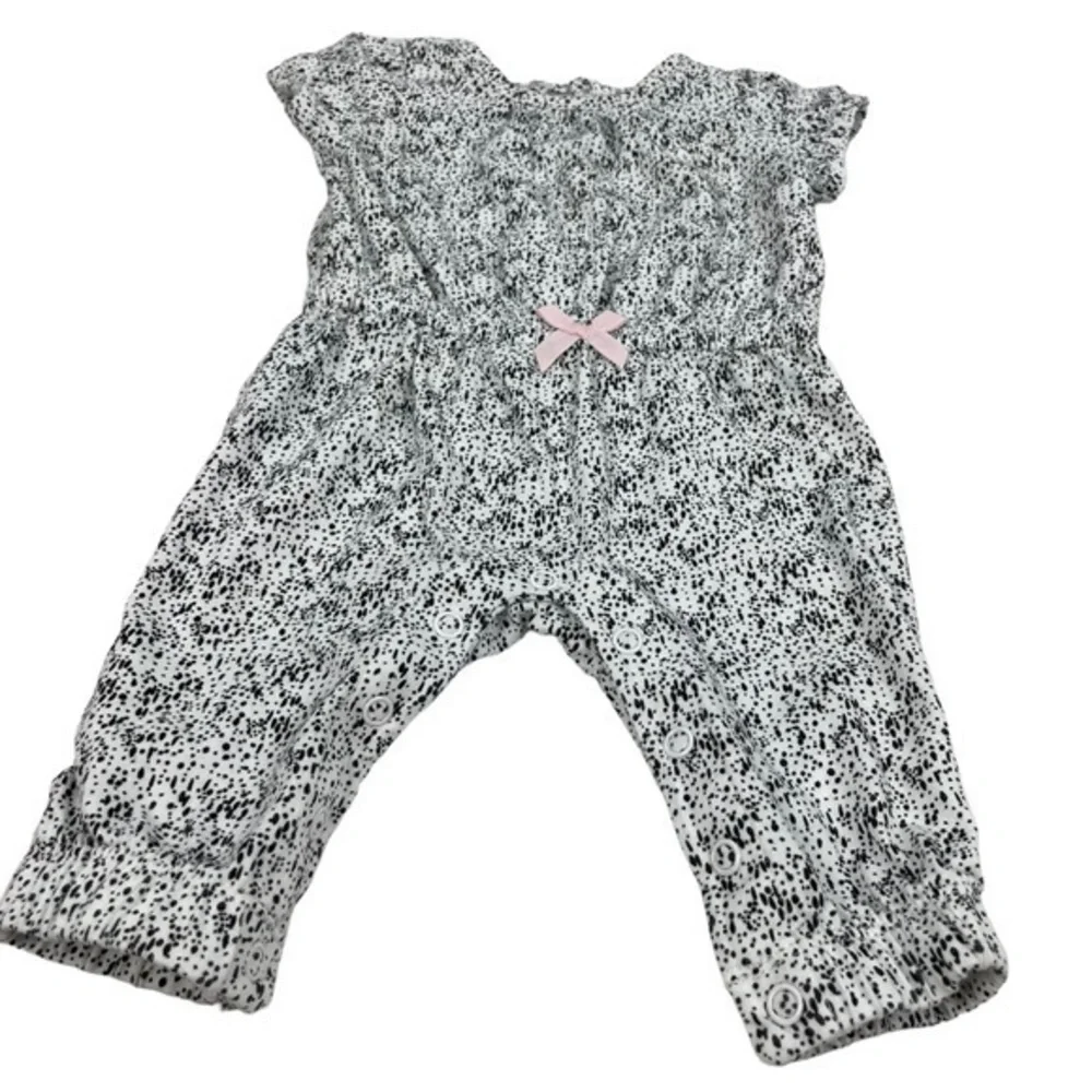 Carter’s Pants Jumpsuit | Baby 0-3 Months | White Black | One Piece Romper