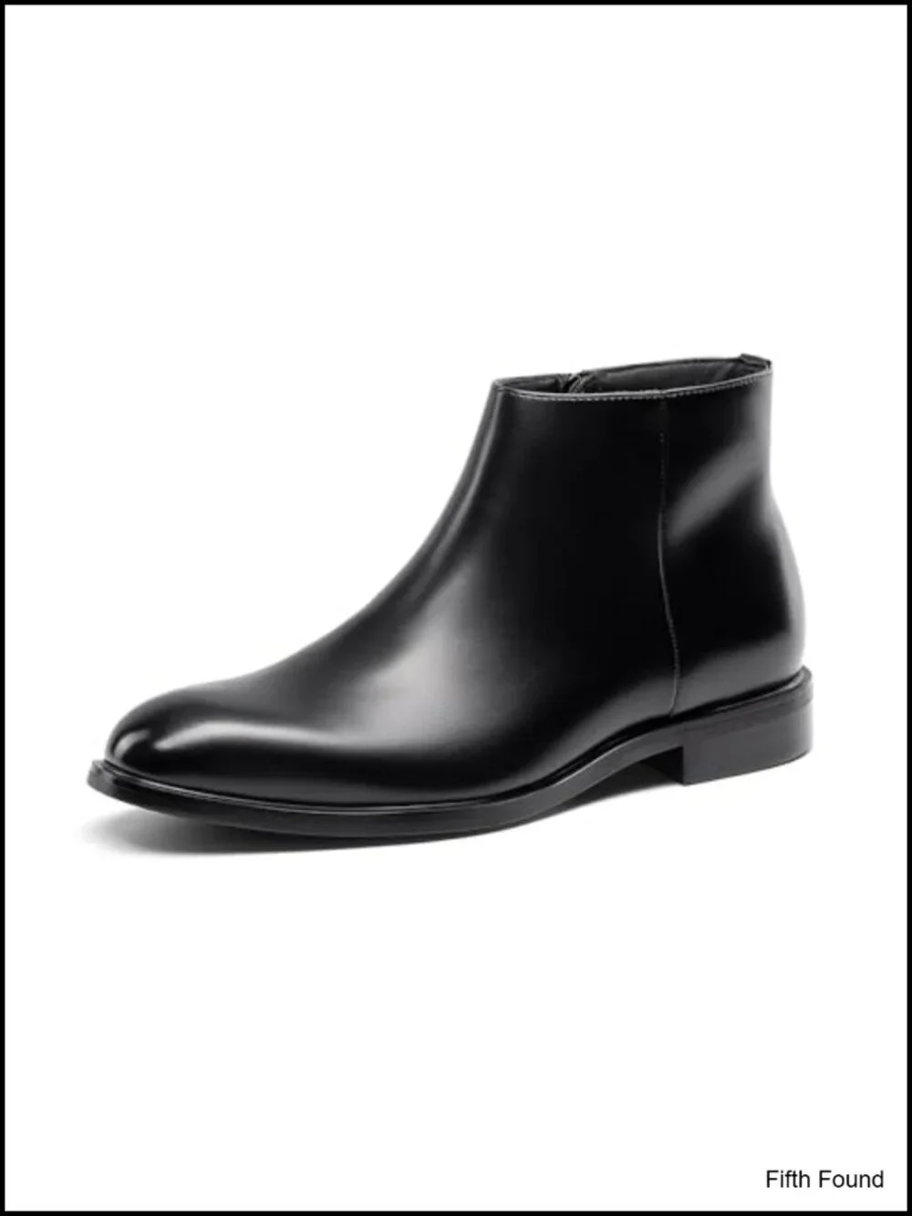 Men's Chelsea Boots Side Zip Ankle Dress Boots Faux Leather
