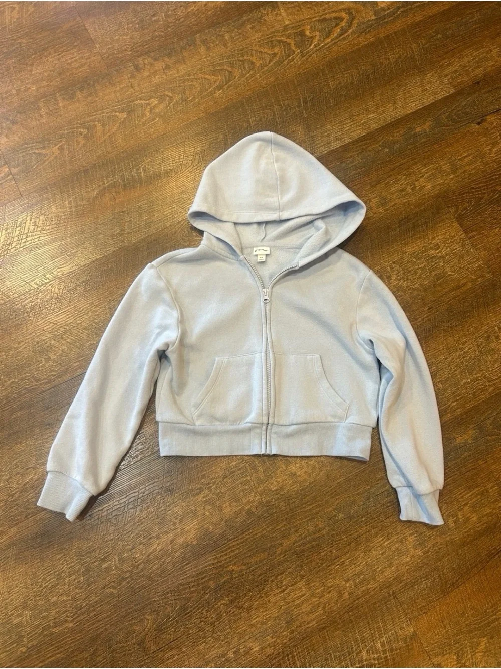 art class Light Blue Kids Zip Front Hoodie 8