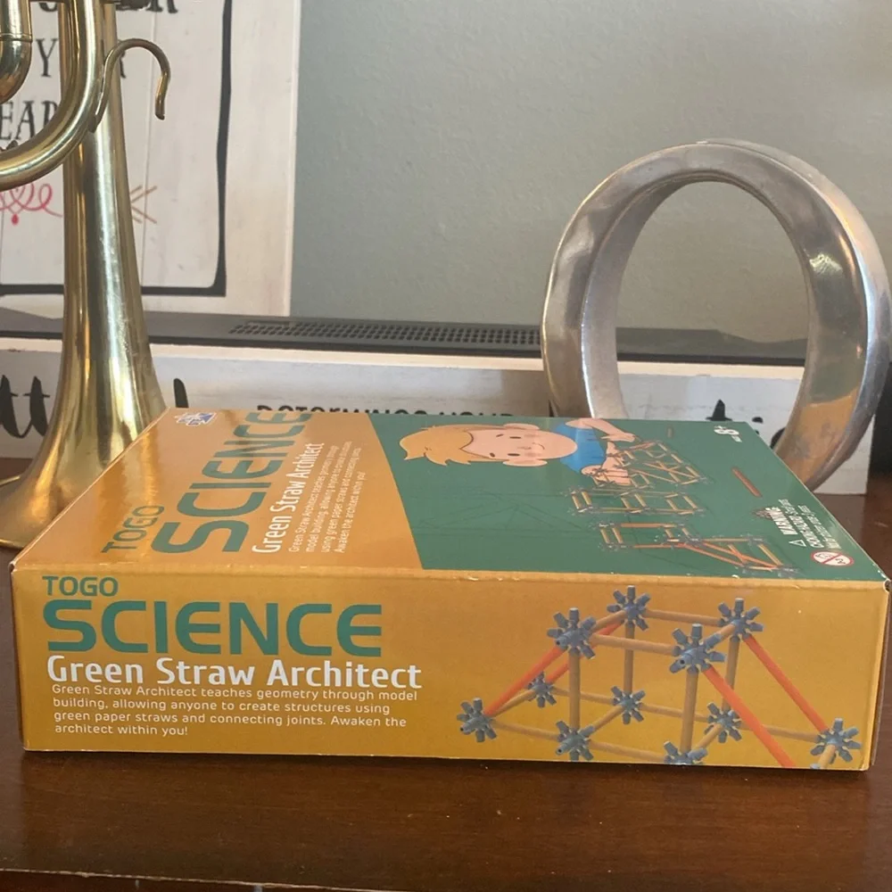 Playsteam Green Straw Architect- To Go Science- Building Set