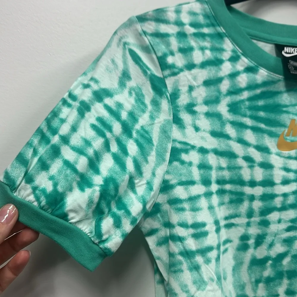 Nike green tie dye T-shirt dress XL big kids