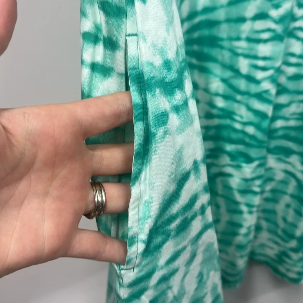 Nike green tie dye T-shirt dress XL big kids