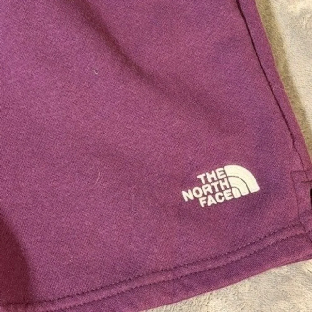 The North Face Mens Purple Fleece Sweat Shorts XL Relaxed Fit Elastic Waist