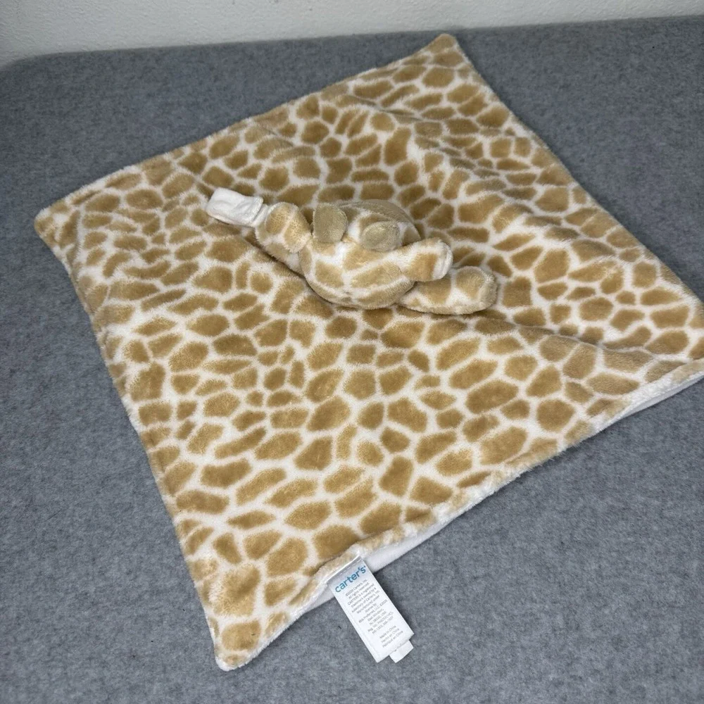 Carter's Giraffe Security‎ Blanket Plush Lovey Pacifier Holder Stuffed Animal