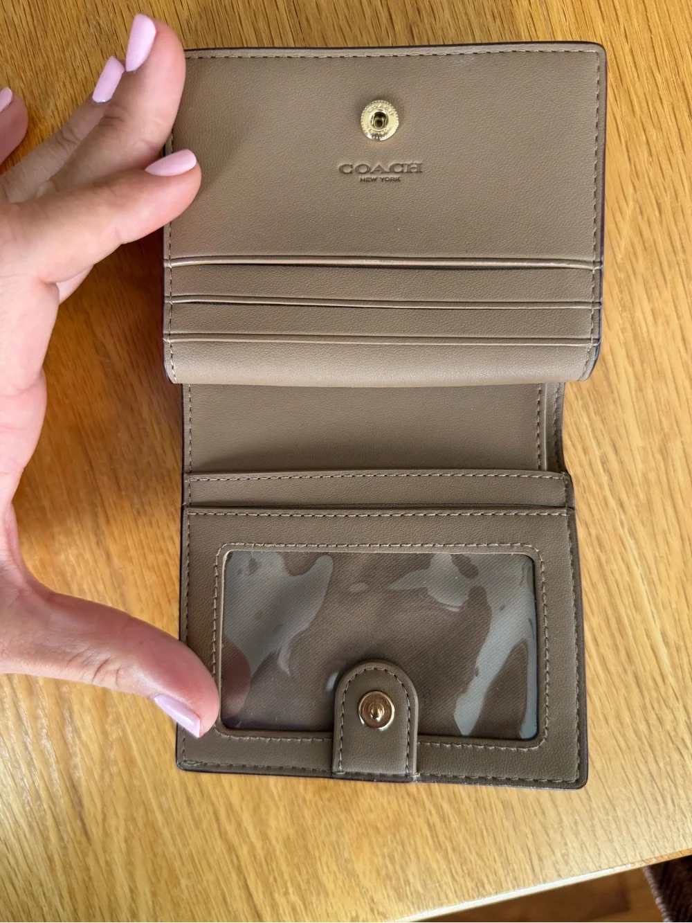 Coach Terri Shoulder Bag and Snap Wallet In Signature Canvas Gold/Sand/Chalk