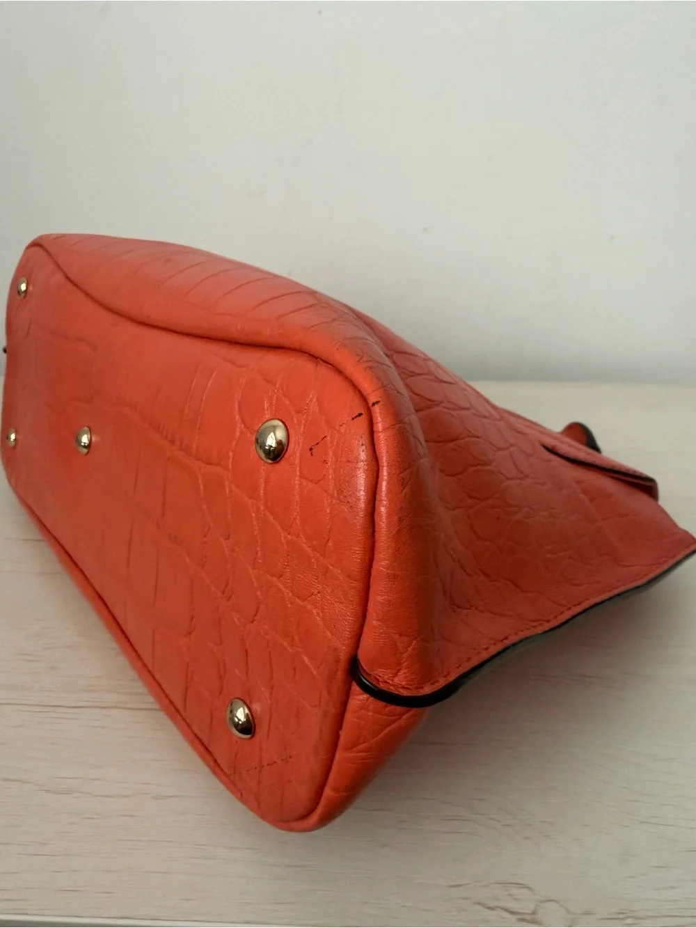 MCM croc embossed