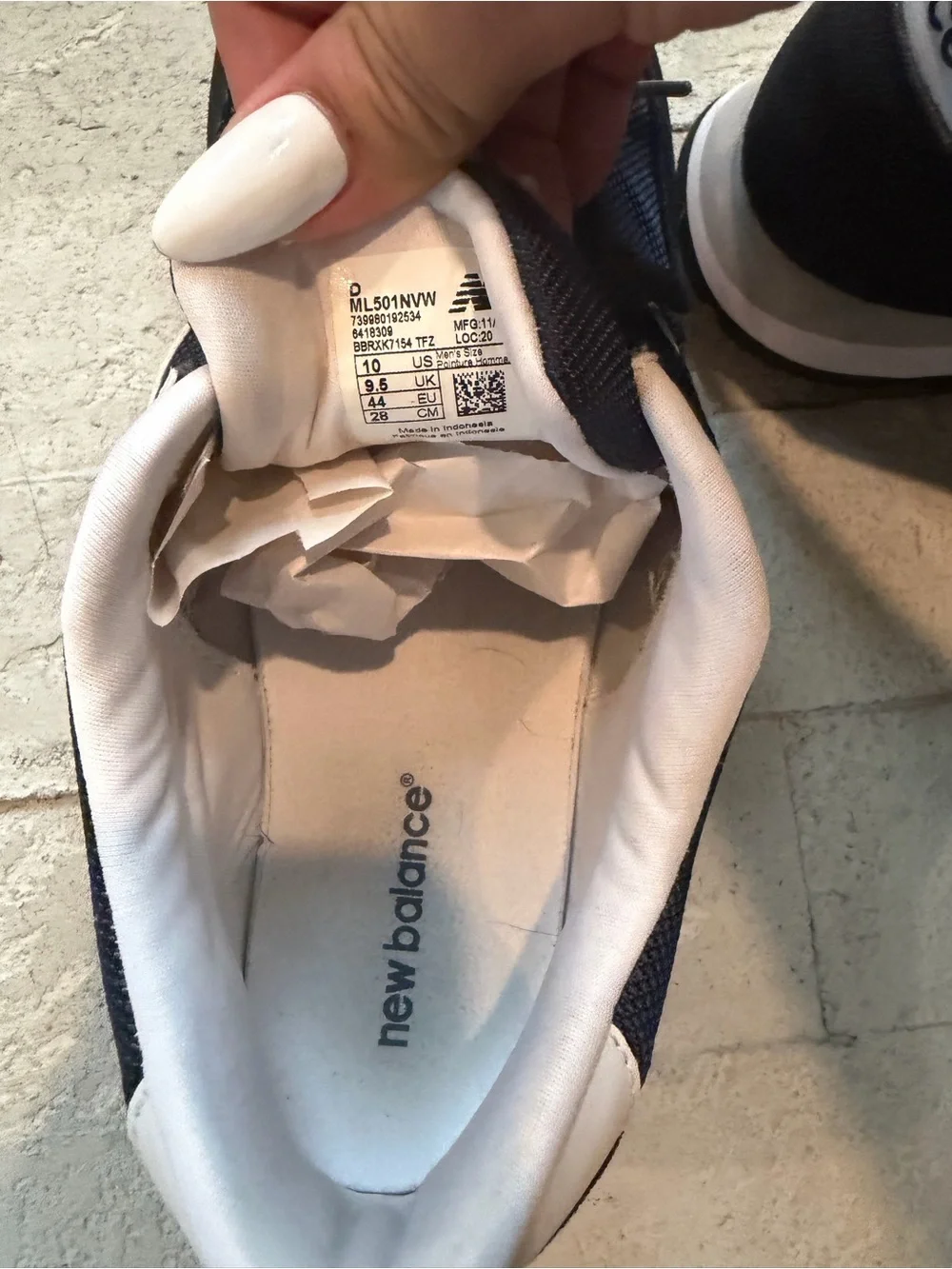New Balance worn just