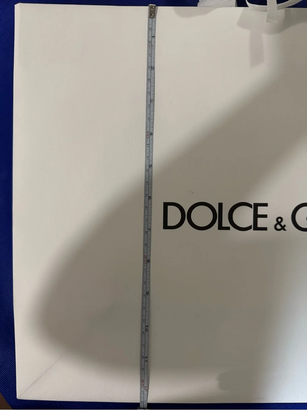 Dolce & Gabbana 💯% Authentic Iconic White Shopping/gift paper Bag w/ inner ties