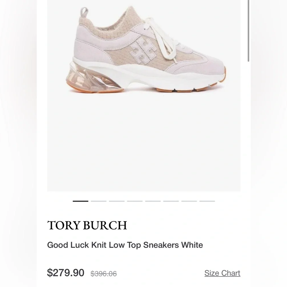 Tory Burch GOOD LUCK MOHAIR TRAINER MOHAIR / KNIT CALCARE Sneakers in box $298