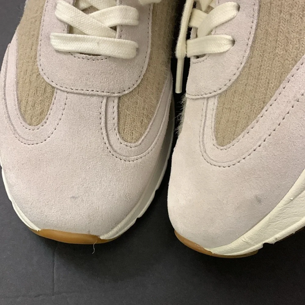 Tory Burch GOOD LUCK MOHAIR TRAINER MOHAIR / KNIT CALCARE Sneakers in box $298