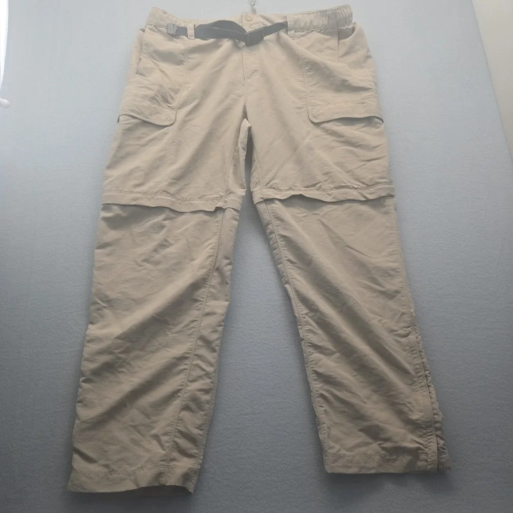 The North Face Mens Convertible Hiking‎ Pants Tan Outdoor Casual XXL Tall Shorts