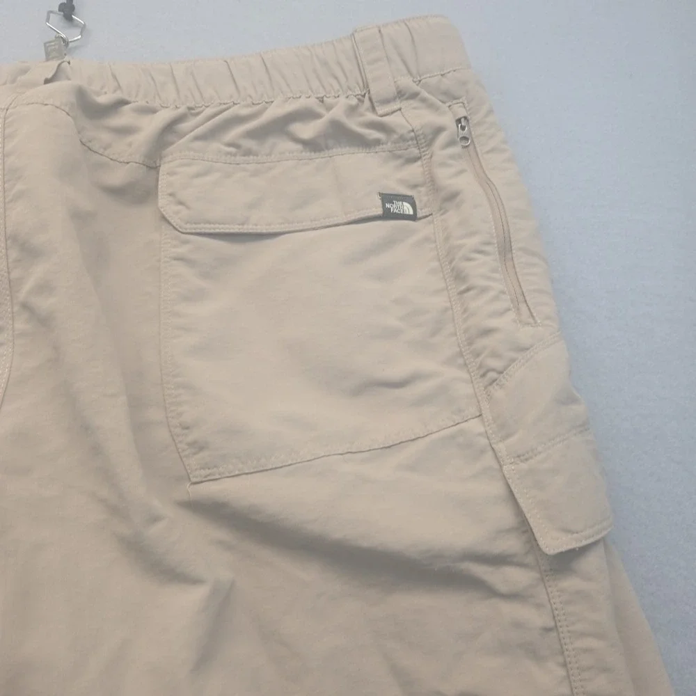 The North Face Mens Convertible Hiking‎ Pants Tan Outdoor Casual XXL Tall Shorts