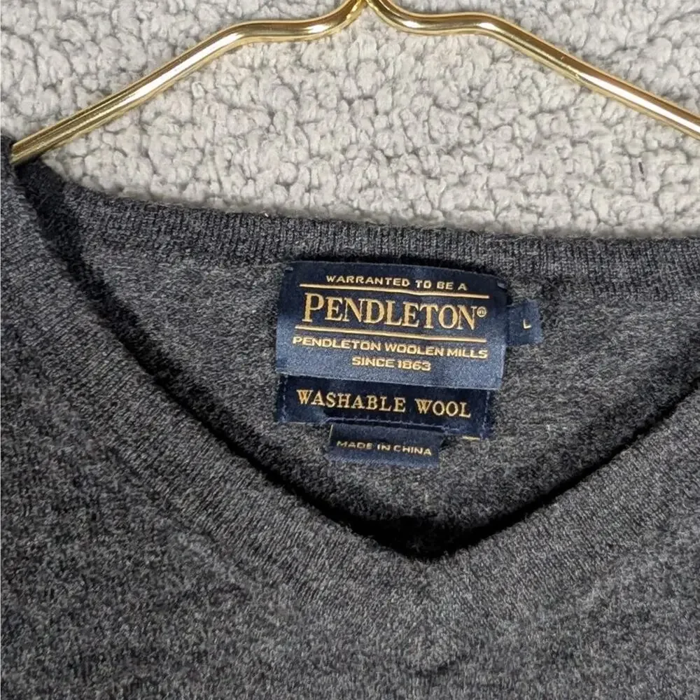 Pendleton knit carefully