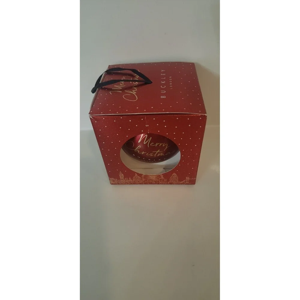 Buckley London Merry Christmas Ornament Rose Gold Tone‎ Bracelet 20 Crystals NWT
