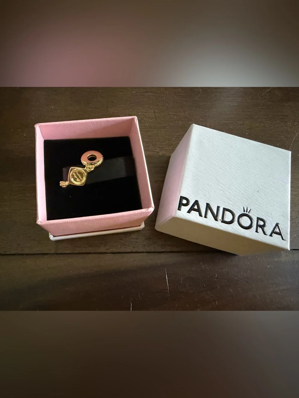 Pandora Gold Graduation Cap Dangle Charm