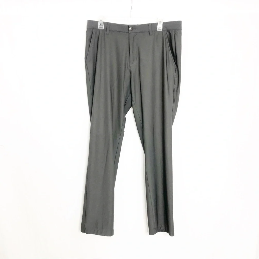 Adidas Mens Performance Golf Trousers Pants, Size 34 Waist x 32 Length, Gray