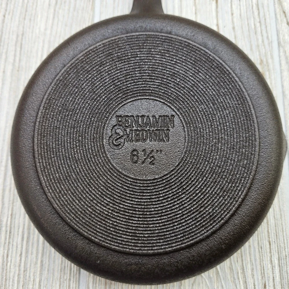 Benjamin & Medwin Cast Iron Skillet 6.5 Inch‎ Vintage Cookware Restored