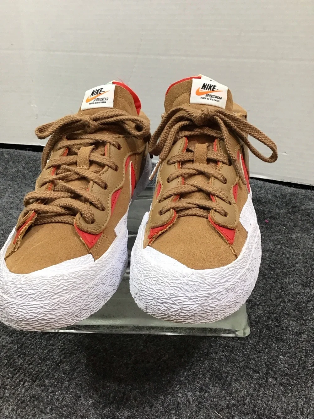 Nike Blazer Sacai low top suede sneakers DD1877-200 double stack