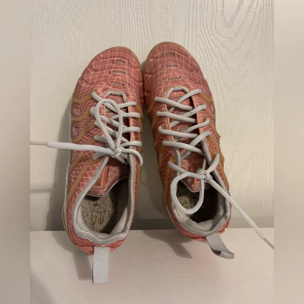 Nike | Women's Pink and Tan VaporMax-Style Sneakers | Size 10