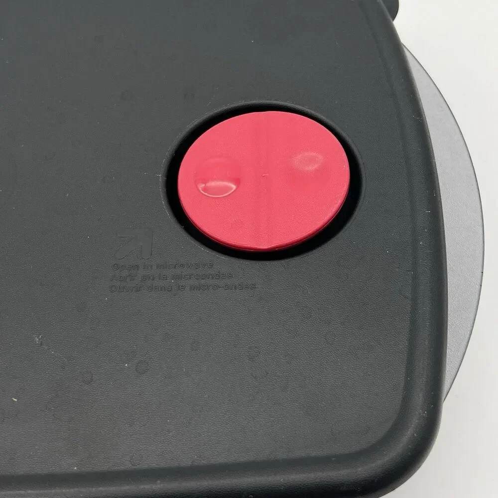 TUPPERWARE Black Microwave 11.75x7.5