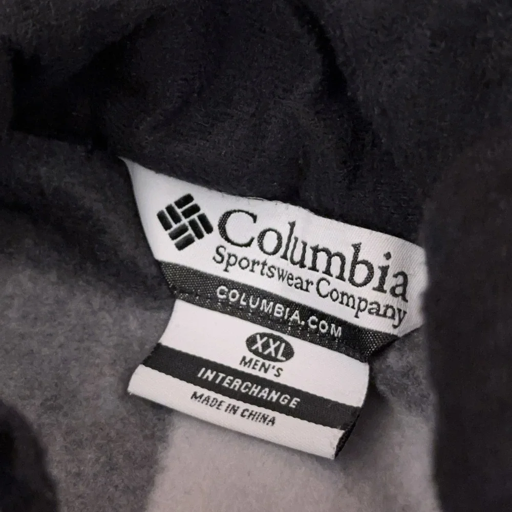 Columbia Interchange Fleece Jacket Men's‎ XXL Gingham Plaid Full Zip Denali