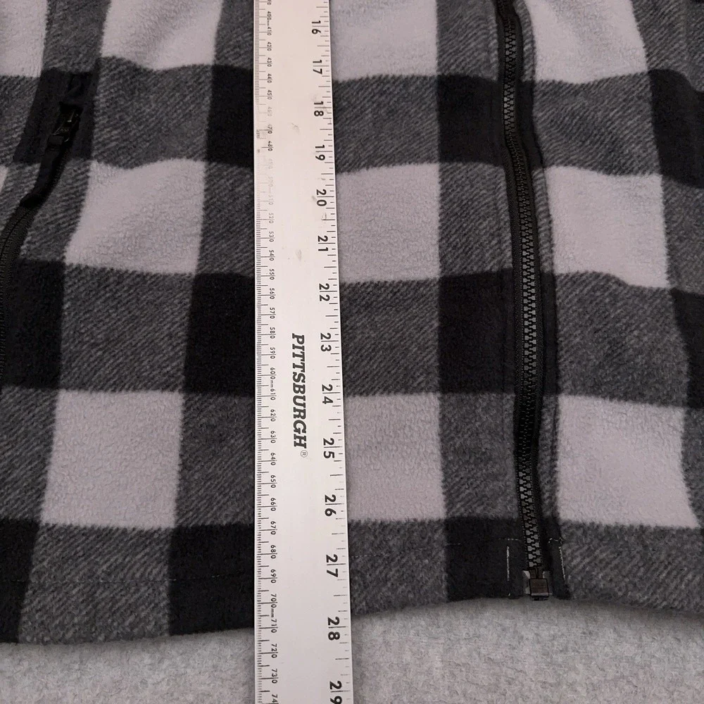 Columbia Interchange Fleece Jacket Men's‎ XXL Gingham Plaid Full Zip Denali