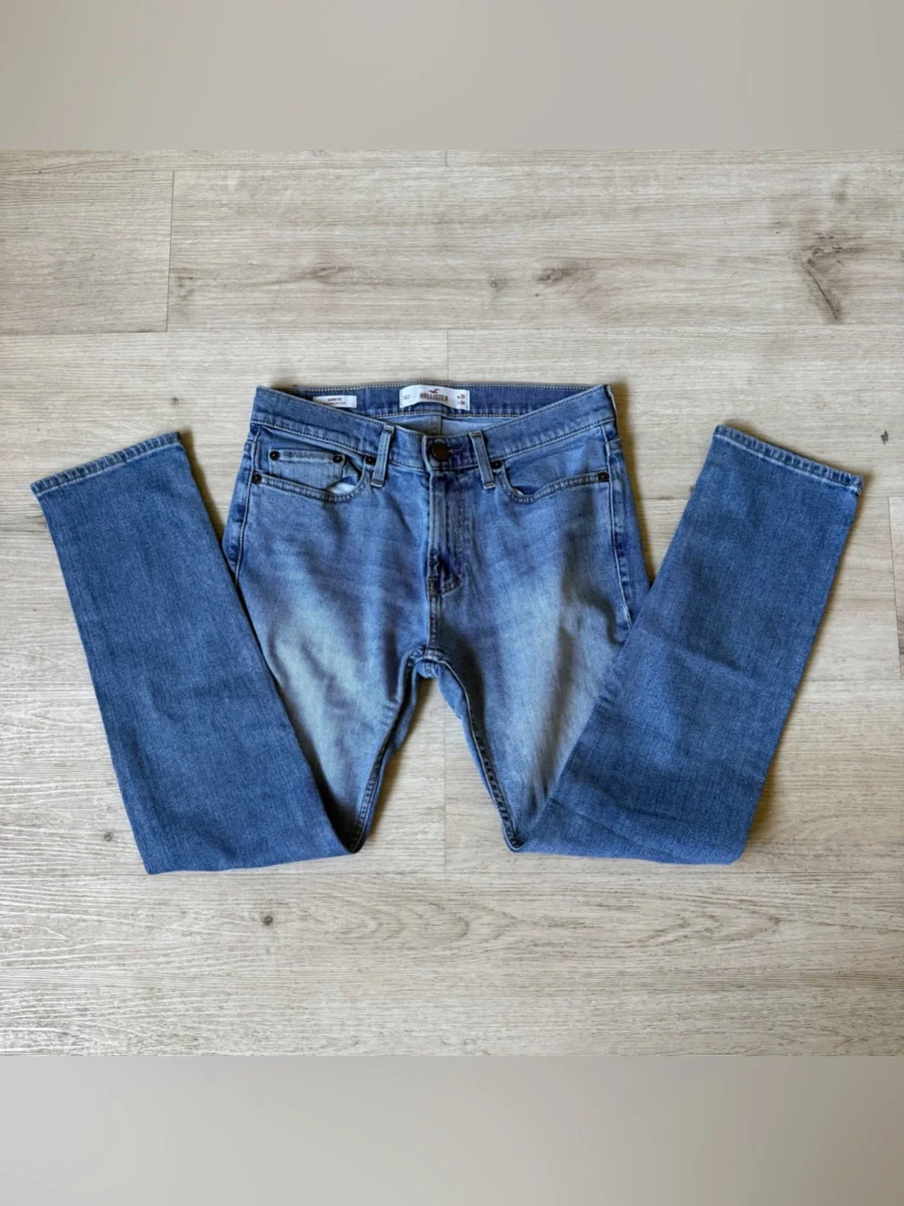 Hollister Epic Flex Skinny Fit Jeans Mens 29x32 Medium Wash Stretch Denim