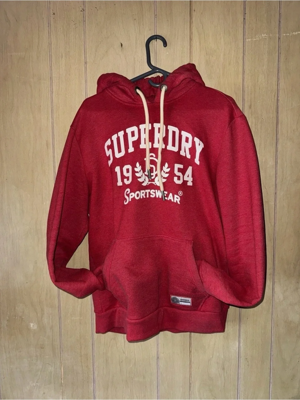 Superdry Red Pullover Hoodie - Men's Sportswear