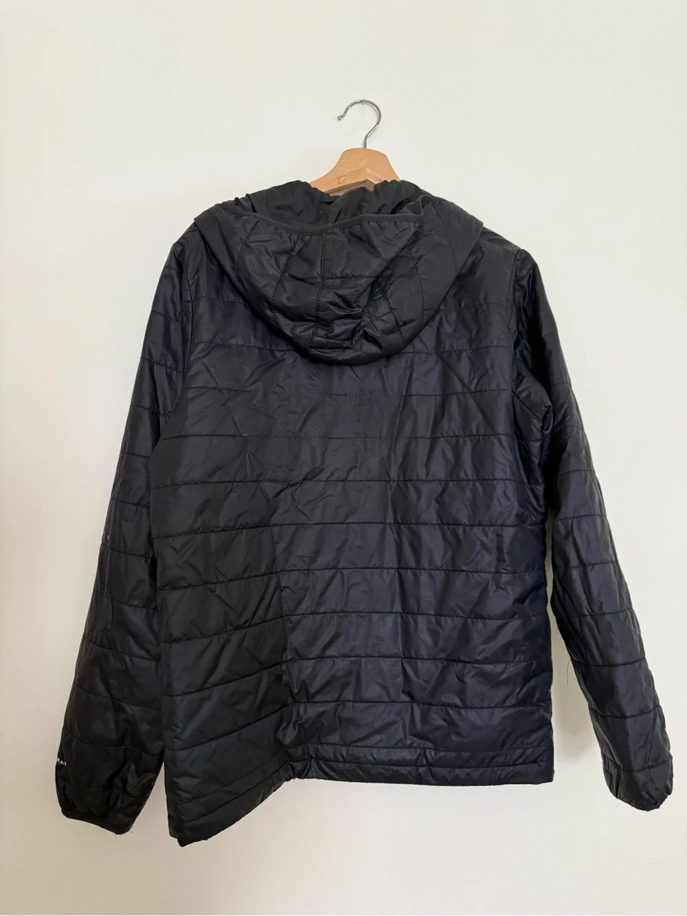 Columbia Black Hooded Quilted Jacket