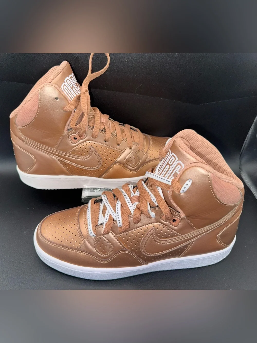 Nike Force High Metallic Bronze/Copper High-Top Sneakers – women’s 8.5