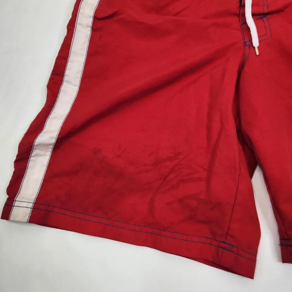G III MLB Philadelphia Phillies Y2K Drawstring Waistline Cargo Swim Trunks L