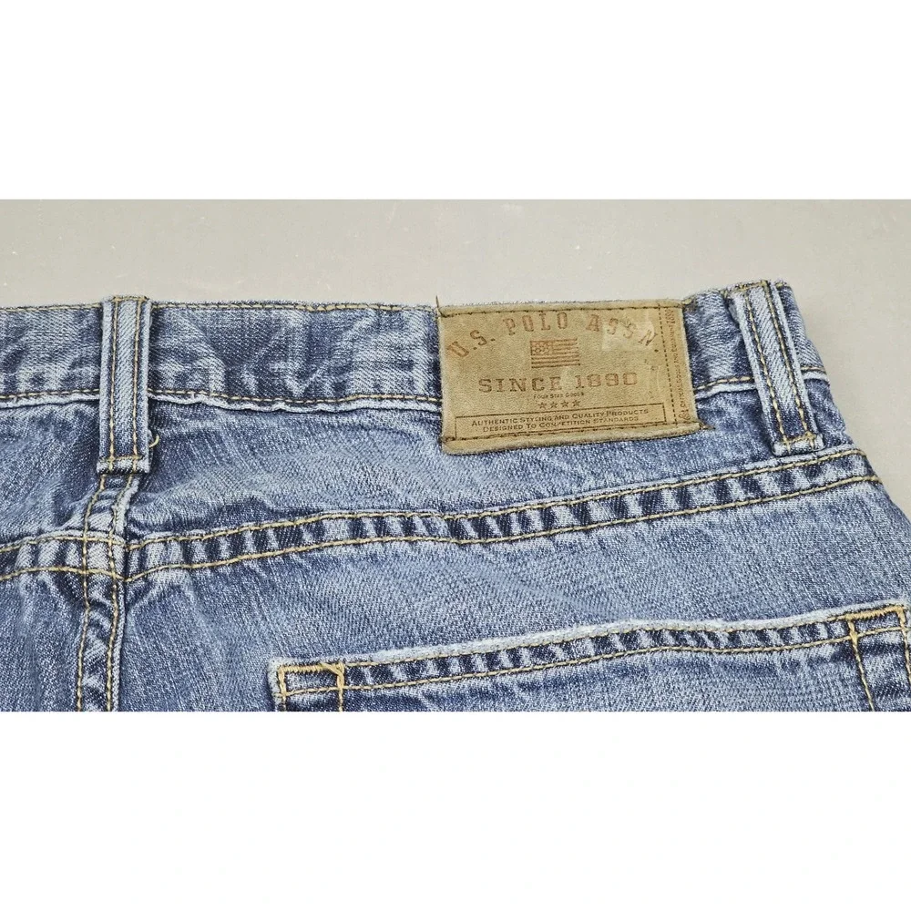 US‎ Polo Assn Jeans Men 32x32. Vintage Blue Baggy Denim Y2K 90's Embroidered