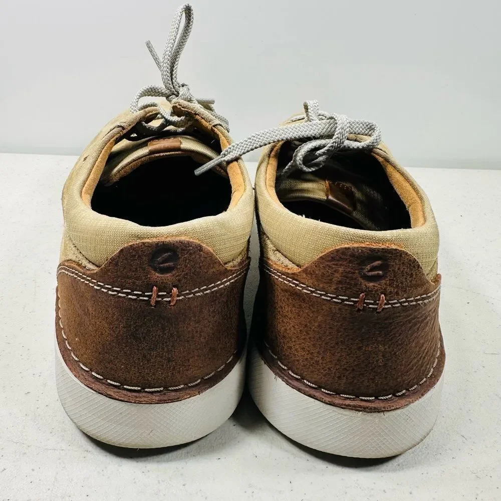 Clarks Gerald Lace Suede Leather Oxfords Shoes Mens 13 Dark Sand Brown Comfort