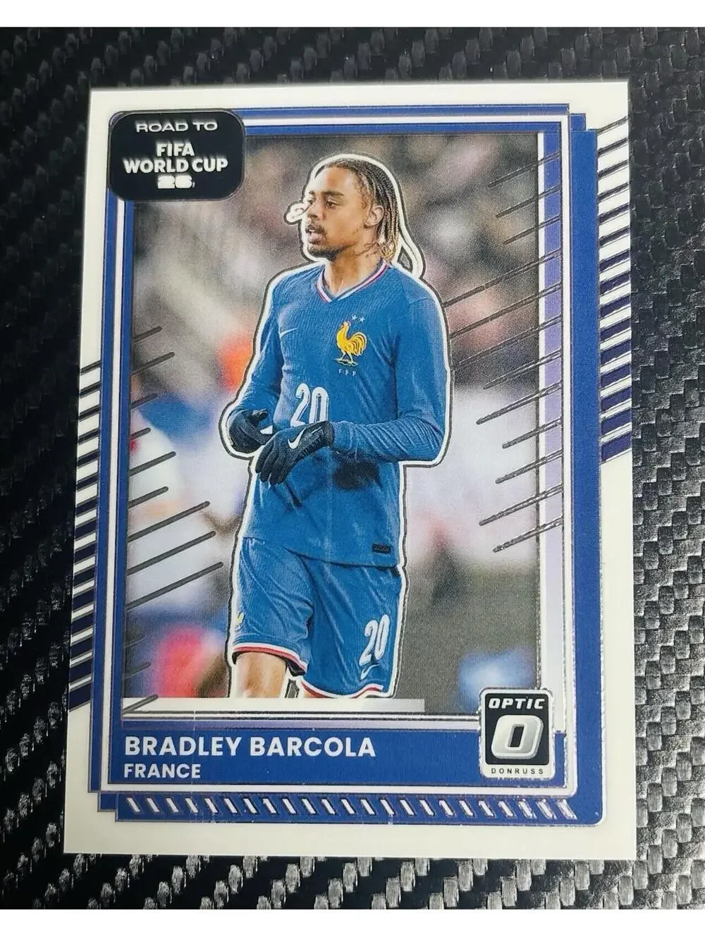 Bradley Barcola 2025-26 Panini Donruss Road to World Cup Optic France #135