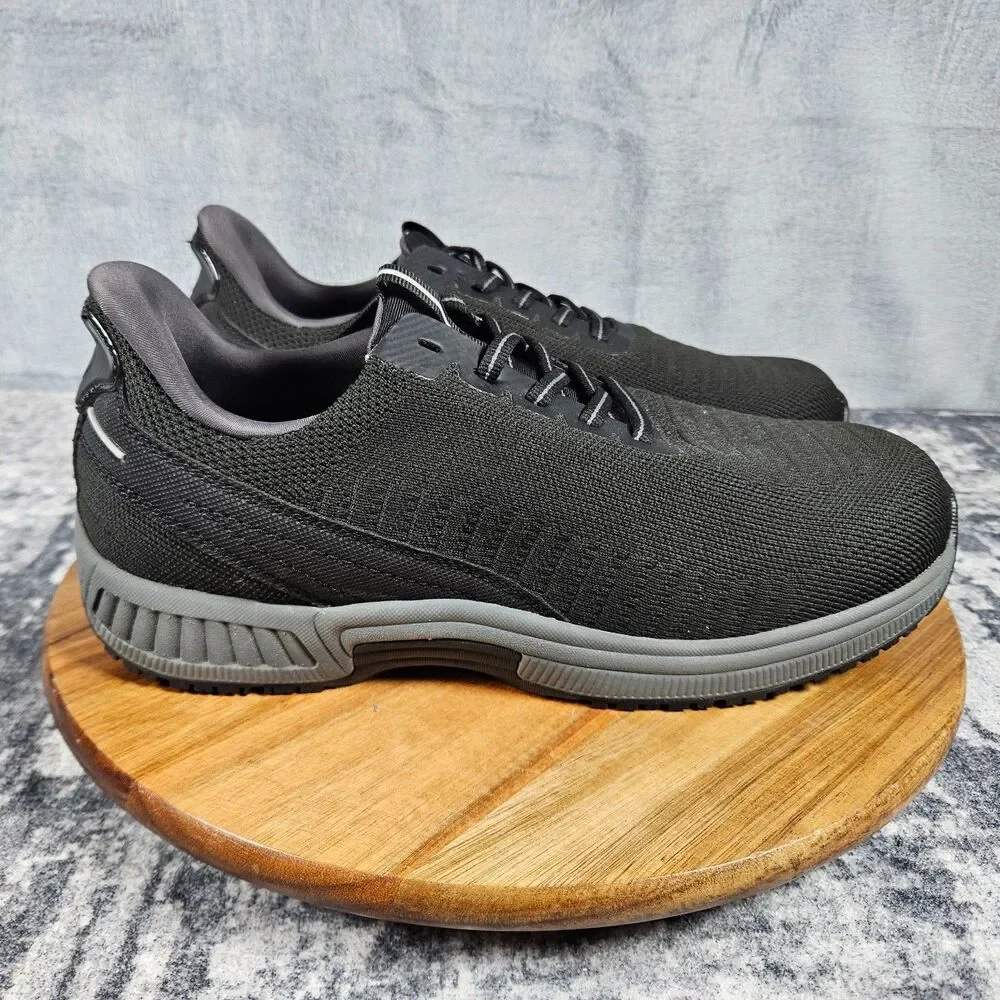 Orthofeet Yari Men's Size 9.5 2E Wide Black Comfort Shoes Sneakers Casual 20011