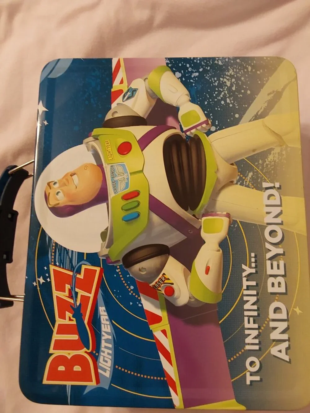 Toy Story Metal Tin Lunch Box Buzz Lightyear Beyond BRAND NEW