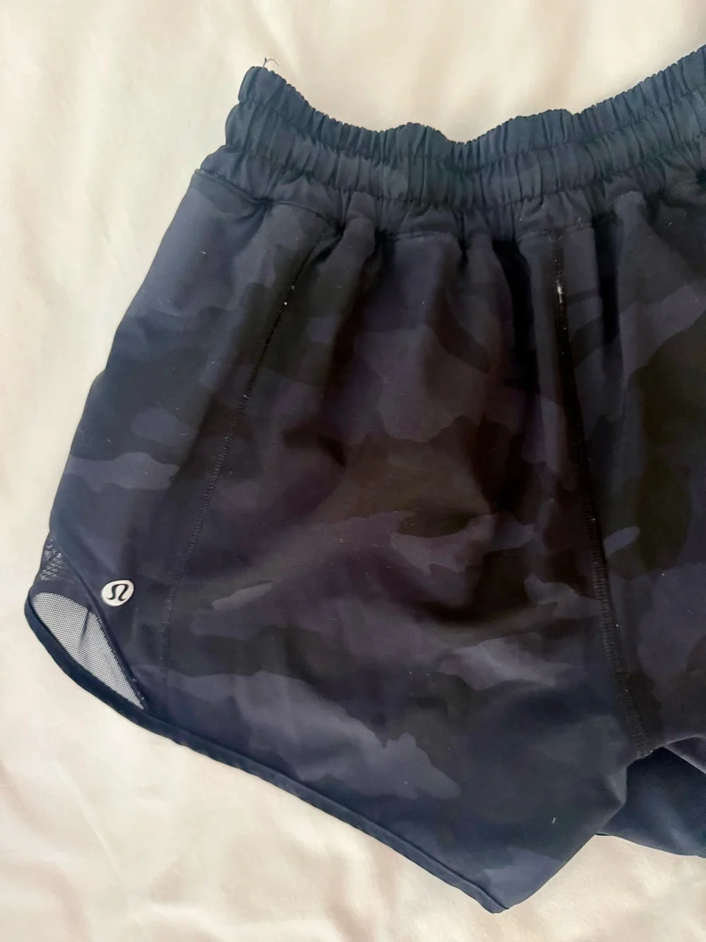 lululemon athletica Black Camo Athletic Shorts