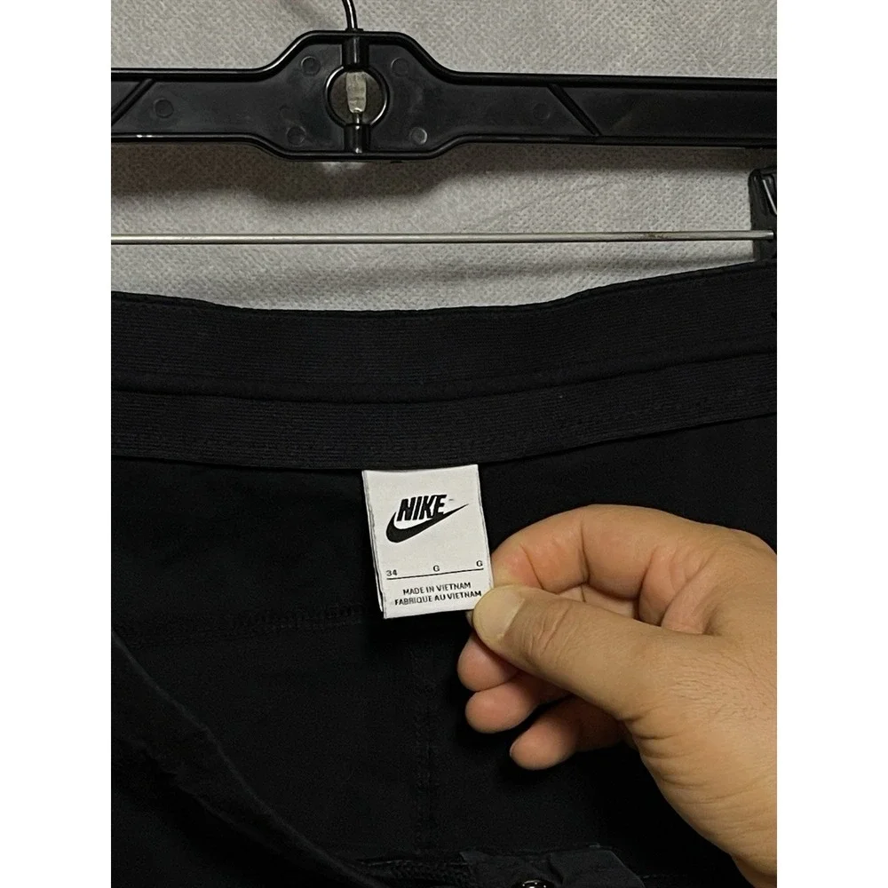 Nike Pants Men 34X27 Black Sportswear Style Essential Woven Unlined Cargo Active