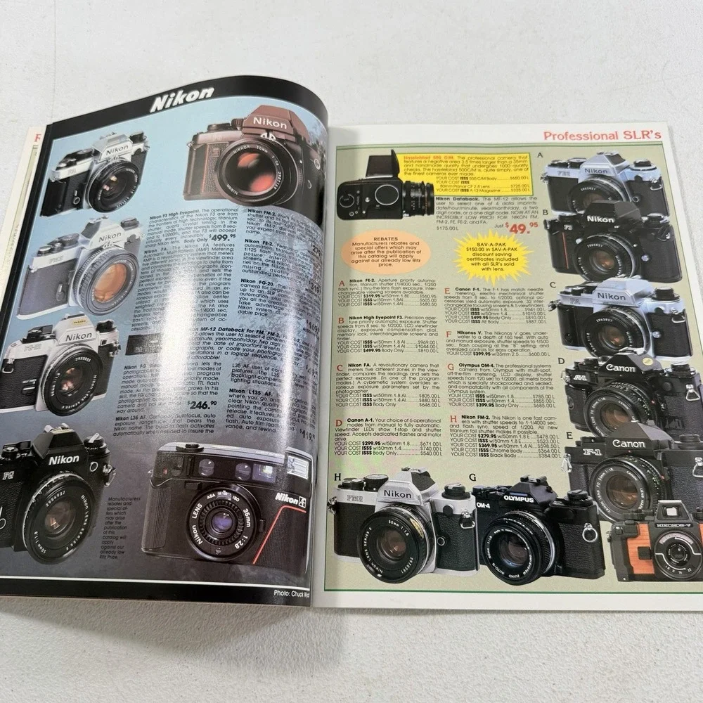 Vintage Ritz Blitz 1984 Holiday Edition Camera Catalog Nikon Canon Minolta