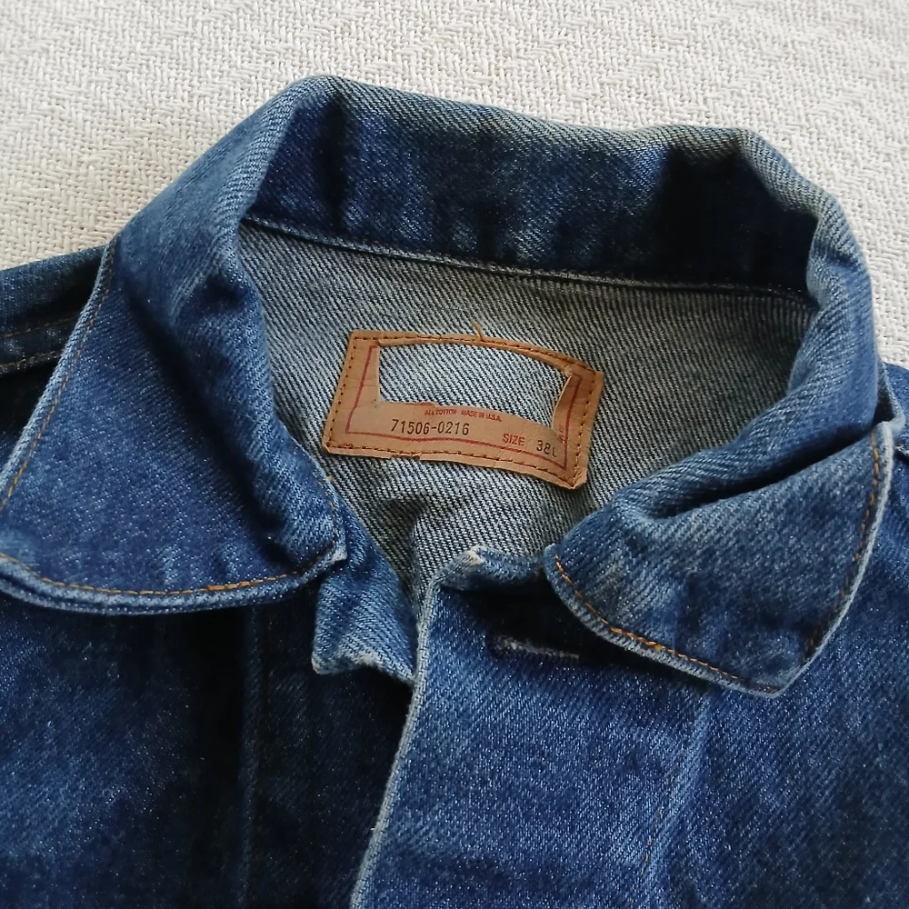 levis ♡ 80s denim trucker type 3 jacket vintage red tab removed retro 38long