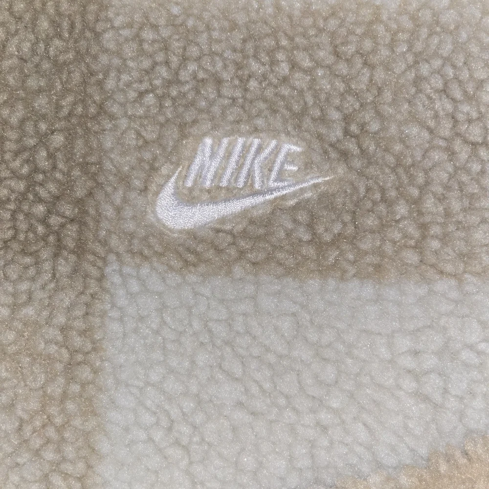 Nike Men's 1/2 Zip Fleece Jacket Tan Cream Pullover Size S