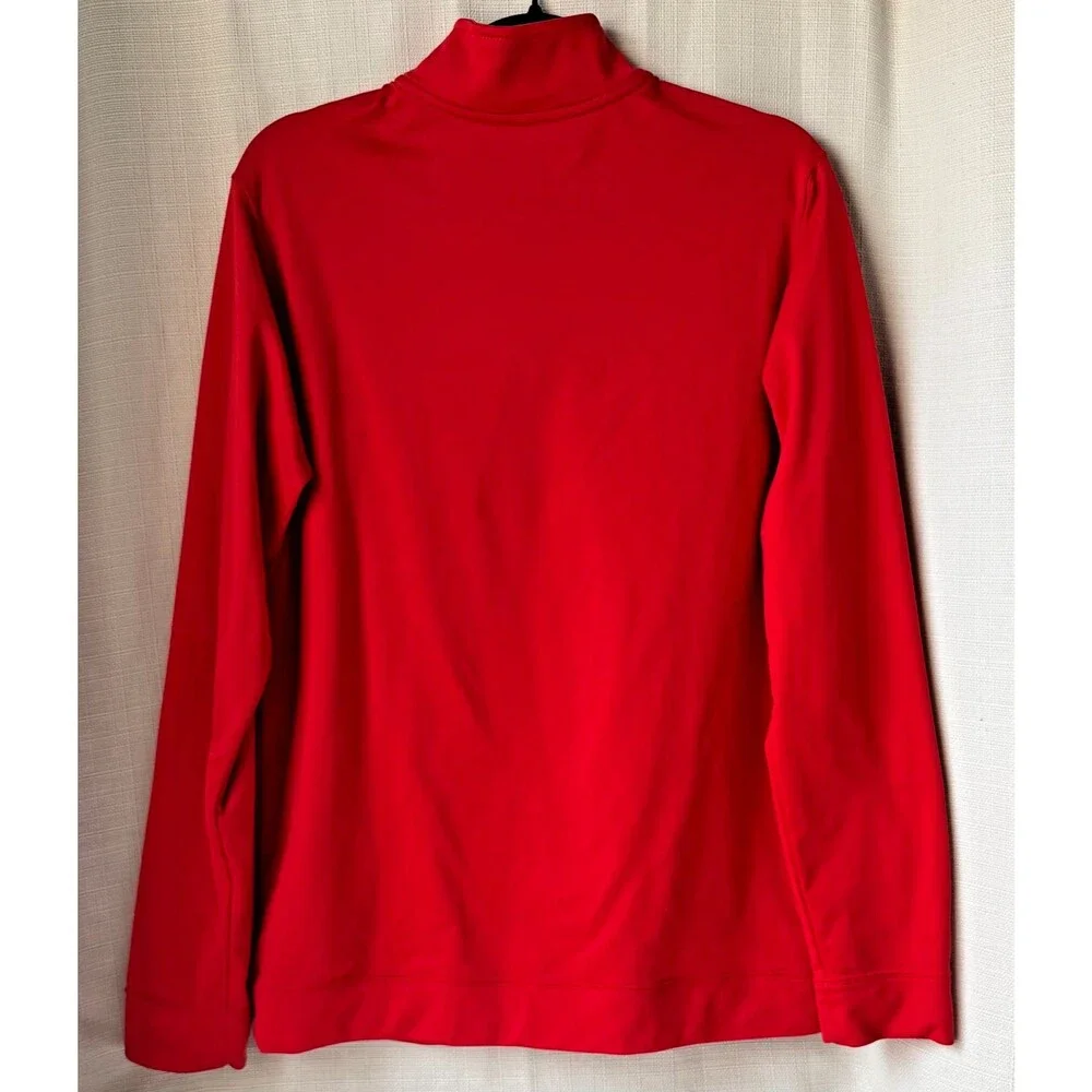 Nike Dri-FIT Cornell Lacrosse 1/4 Zip Pullover Men's Large Red Athletic Sweatshi