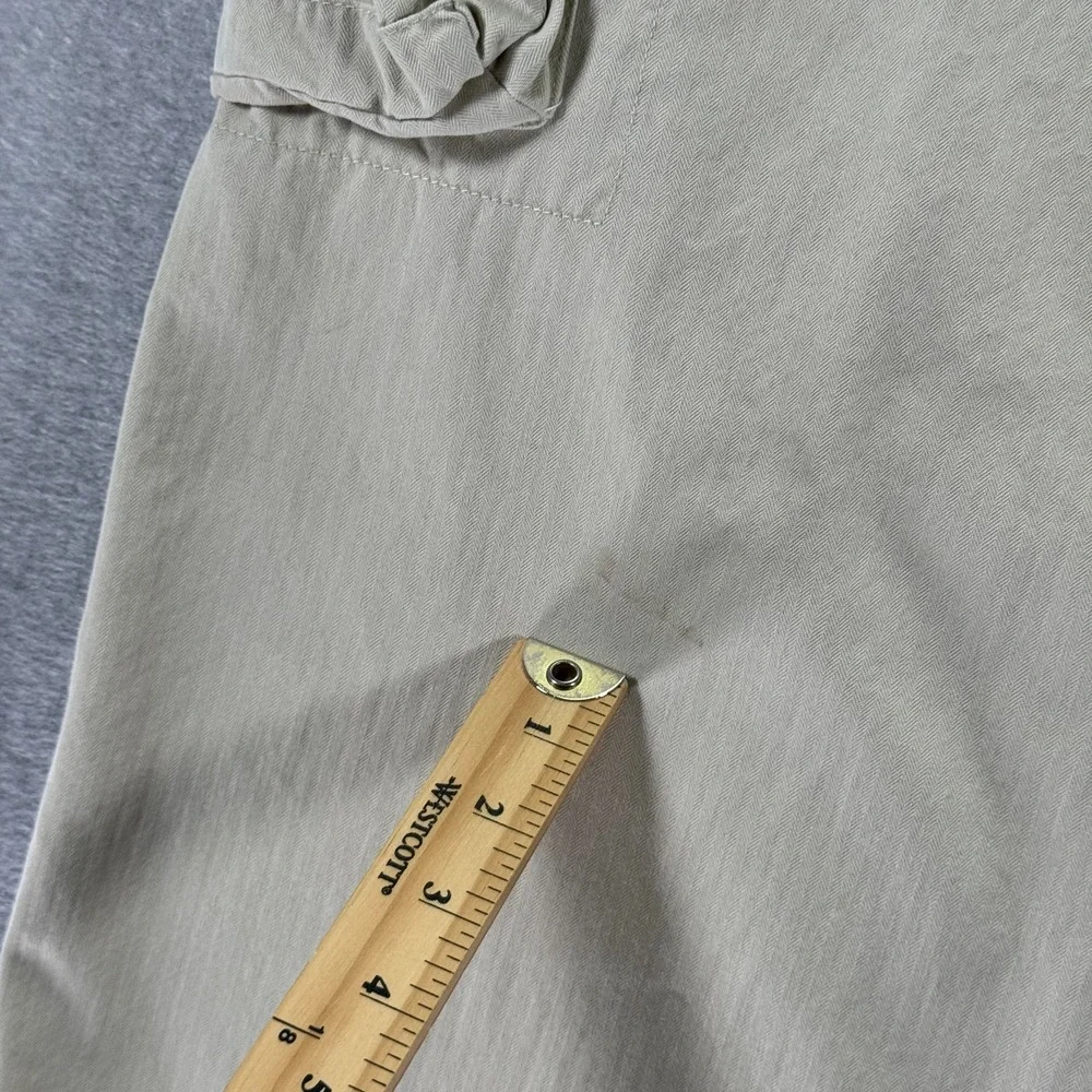 Vintage Gap Cargo Pants Men 36x30 Beige Straight Wide Leg Heavyweight Trendy 90s