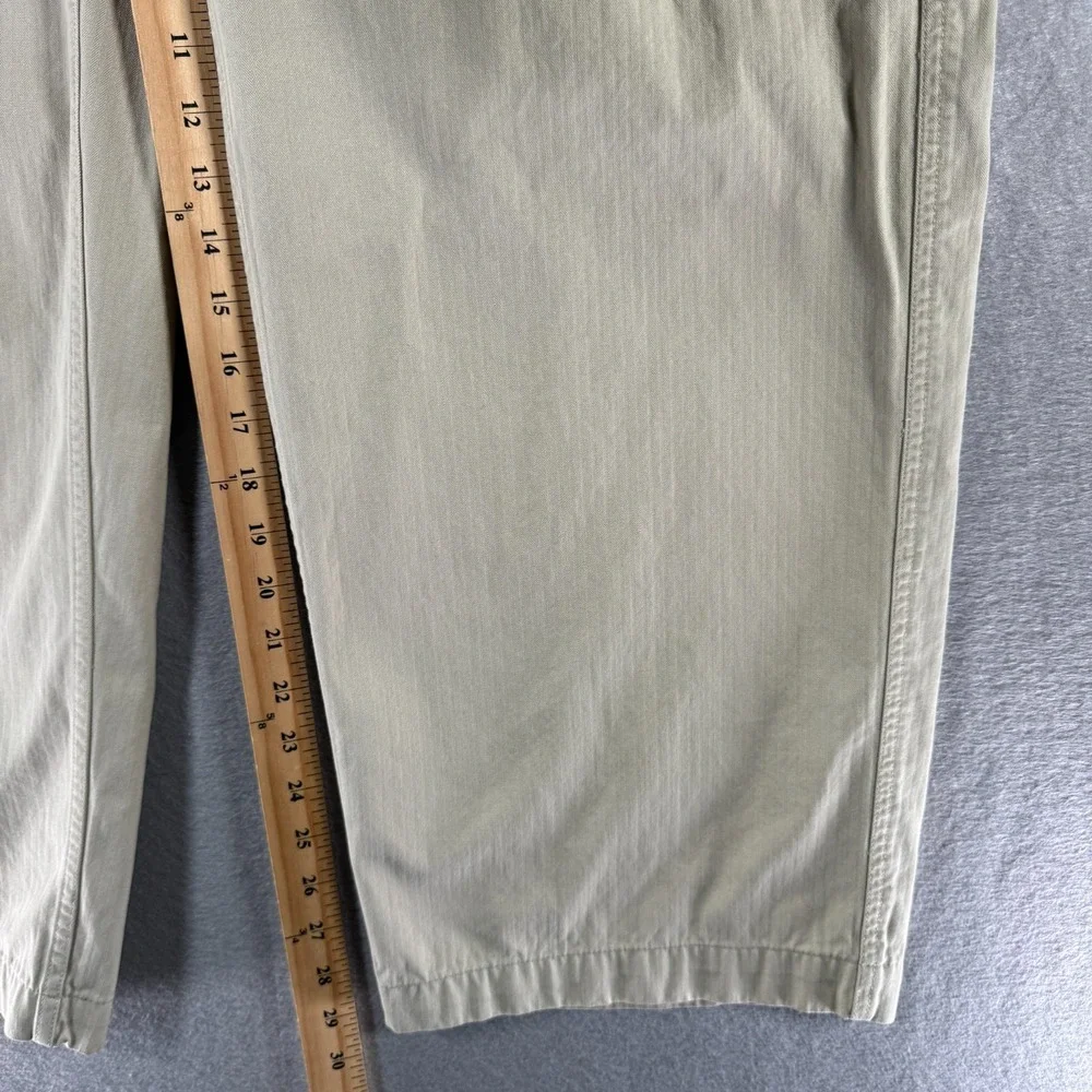 Vintage Gap Cargo Pants Men 36x30 Beige Straight Wide Leg Heavyweight Trendy 90s