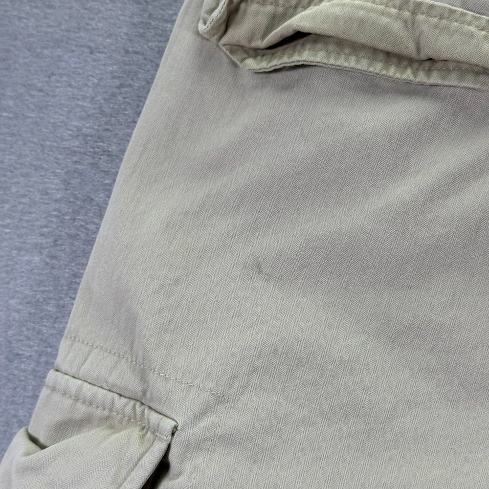 Vintage Gap Cargo Pants Men 36x30 Beige Straight Wide Leg Heavyweight Trendy 90s
