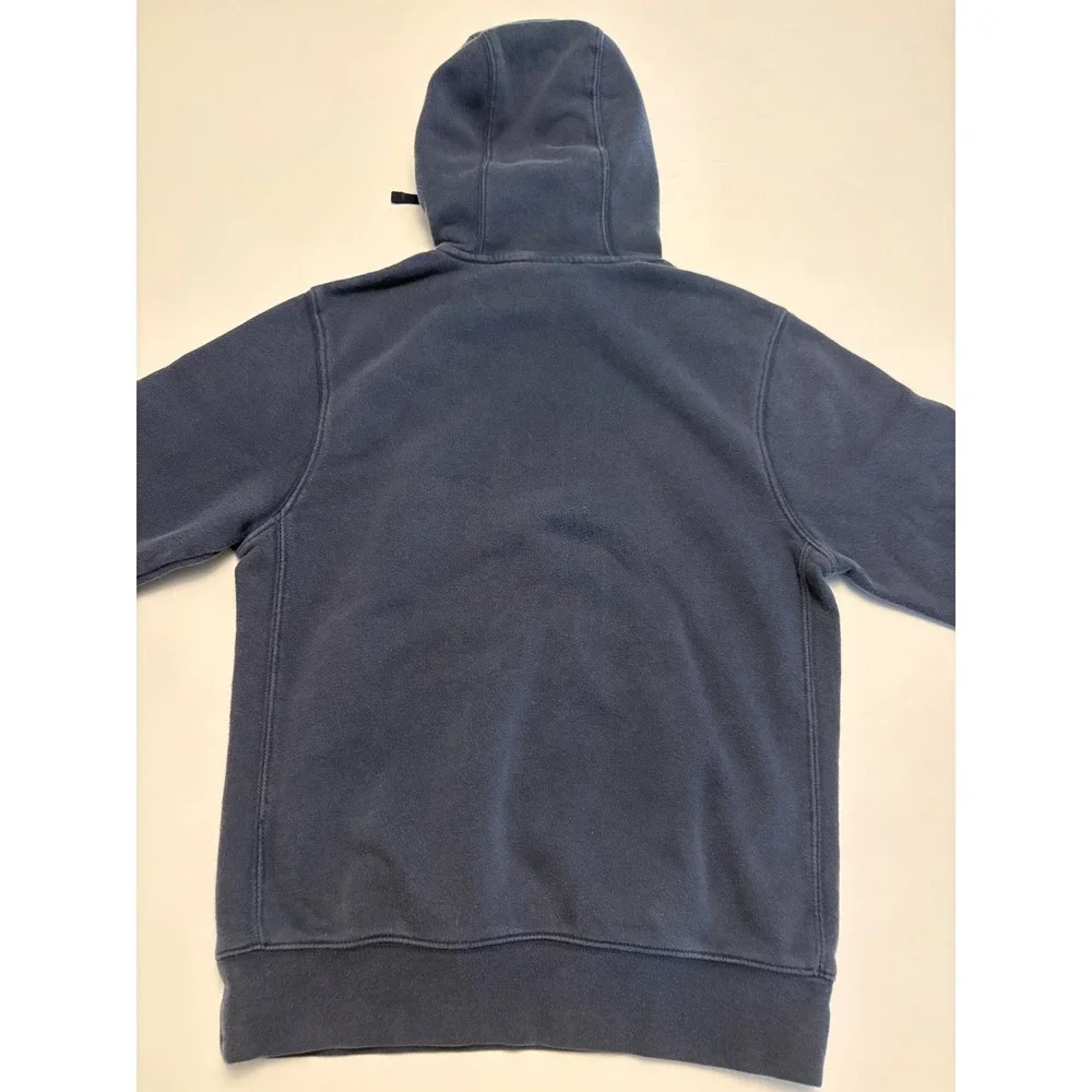 Nike Hoodie Mens XS Navy Blue Fleece Embroidered Swoosh Pullover 0195