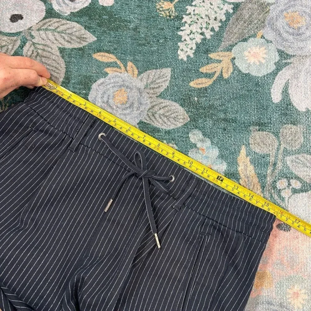 Jack & Jones Pants men’s Size 30 Navy Blue White Tapered Vega Pinstripe Trouser