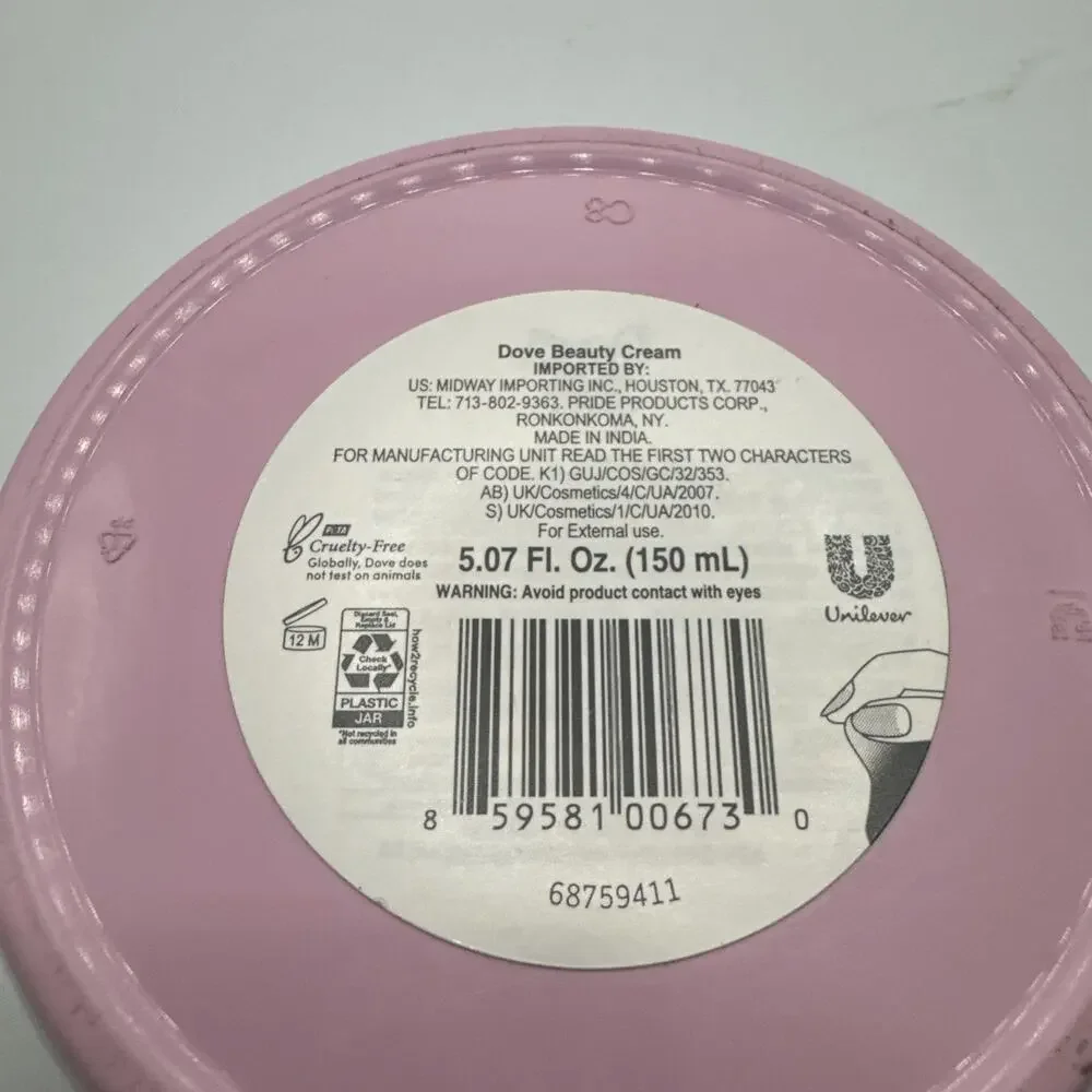 Dove beauty cream